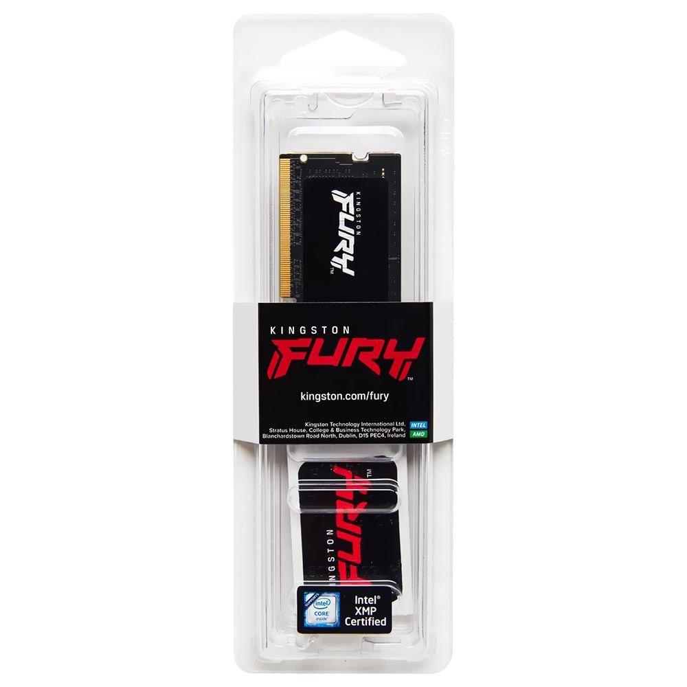 Memoria RAM Notebook Kingston Fury Impact DDR5 16GB 6000MHz Negro (KF560S38IB-16)