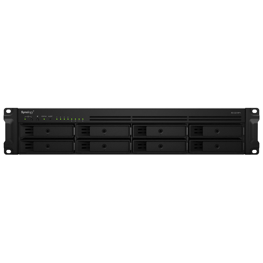 Gabinete Server Synology RS1221RP+ RackStation 8 Bahías 2U SATA