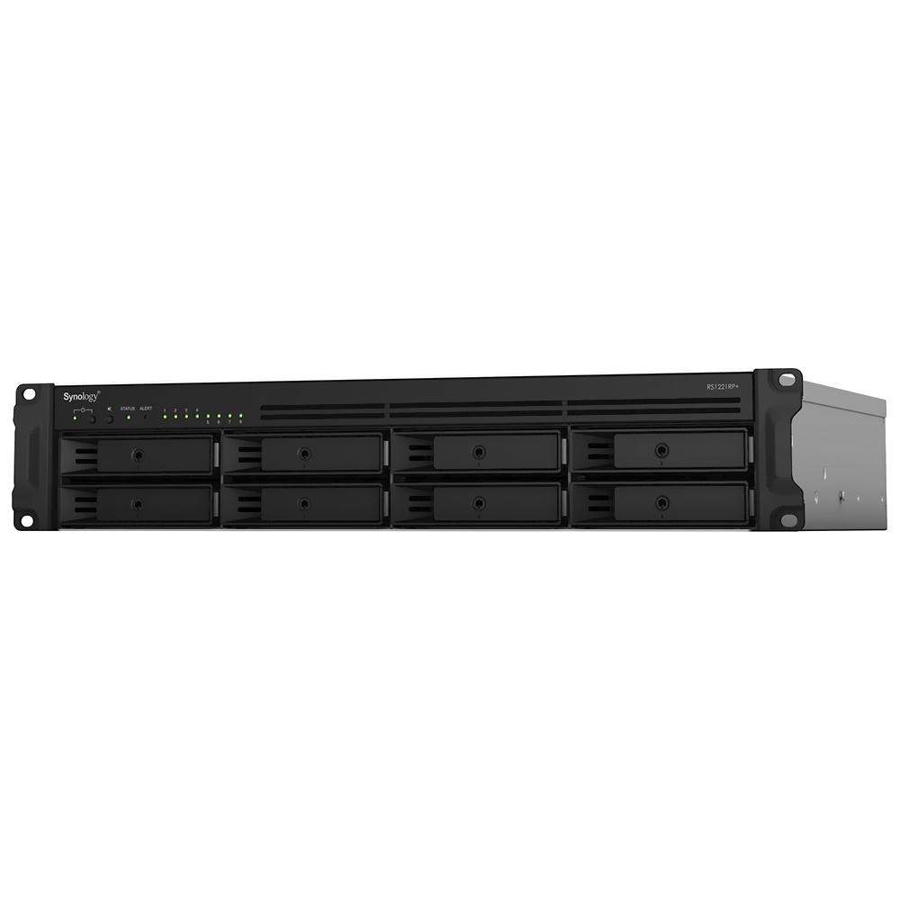 Gabinete Server Synology RS1221RP+ RackStation 8 Bahías 2U SATA