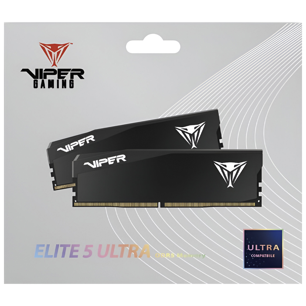 Memoria RAM Patriot Viper Elite 5 Ultra DDR5 32GB (2x16GB) 6400MHz Negro (VEU532G6432K)