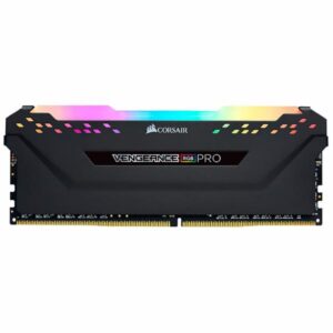 Memoria RAM Corsair Vengeance RGB Pro DDR4 32GB (2x16GB) 3000MHz Negro (CMW32GX4M2D3000C16)