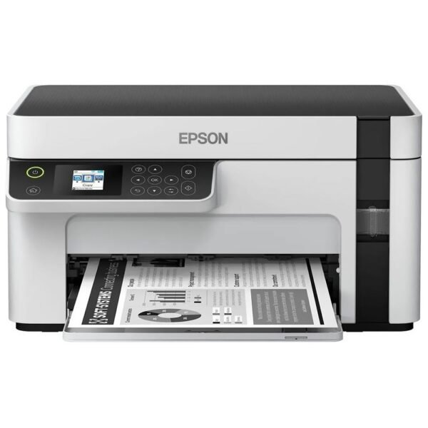 Impresora Multifuncional EPSON M2120 EcoTank Wi - Fi Bivolt - Blanco Negro