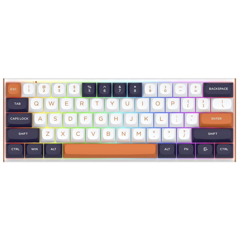 Teclado Gamer Magnético Redragon FIDD K683WBO-RGB-M USB Inglés Blanco