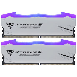 MEM DDR5 48GB 8000MHZ PATRIOT (2X24GB) VIPER XTREME 5 MPOWER RGB PRATA - PVXR548G80C38KM