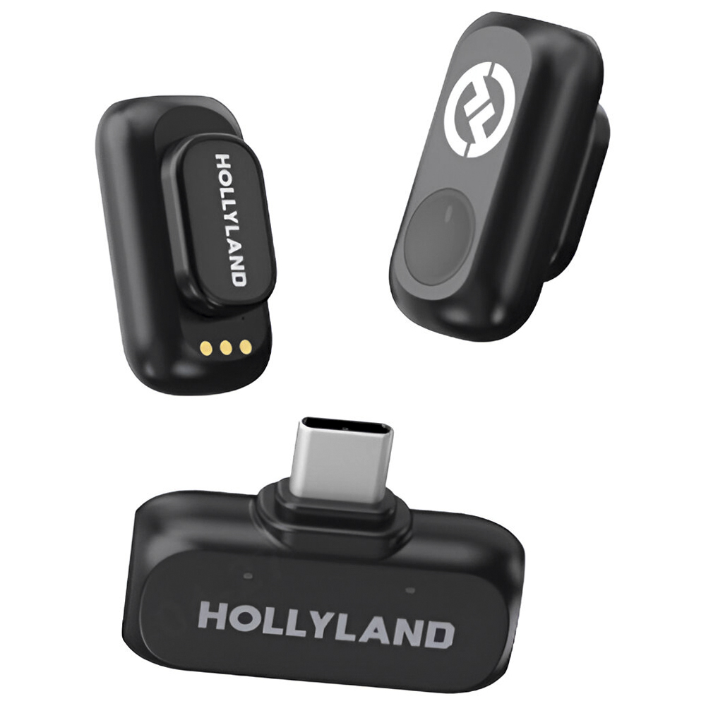 Micrófono Hollyland Lark A1 Mini Duo Lavalier Wireless USB-C - Space Gris