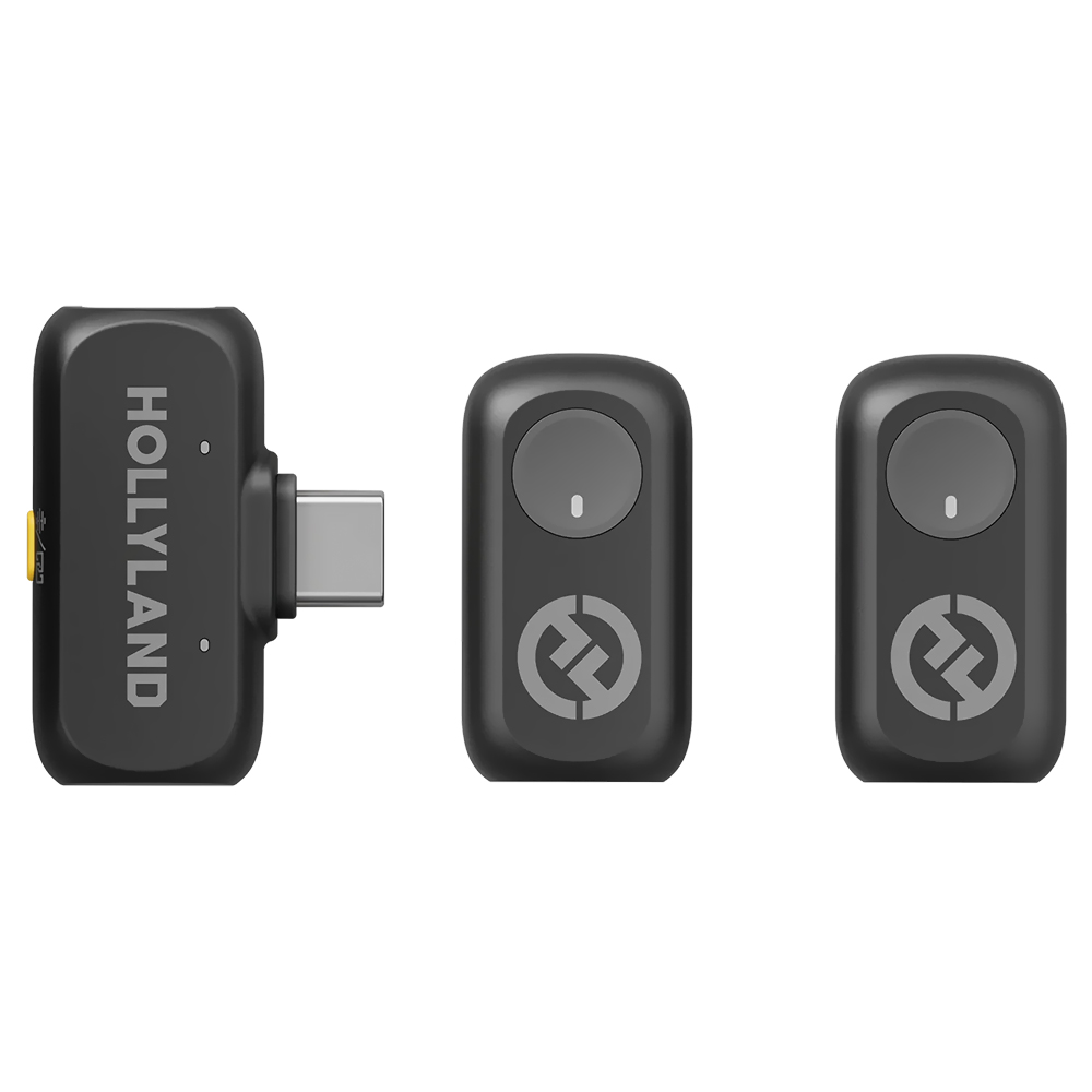 Micrófono Hollyland Lark A1 Mini Duo Lavalier Wireless USB-C - Space Gris