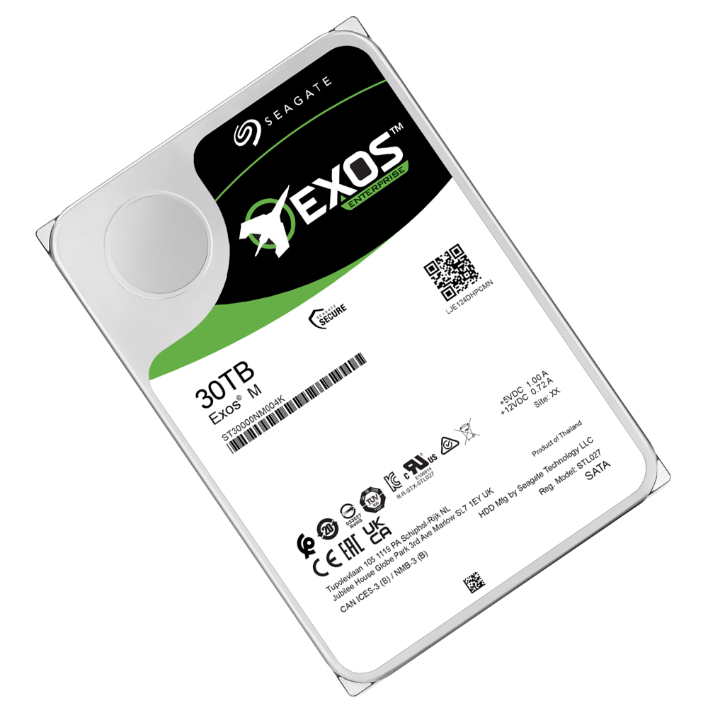 HDD Seagate 30TB Exos M Enterprise 3.5" SATA 3 7200RPM ST30000NM004K(GARANTÍA BR)