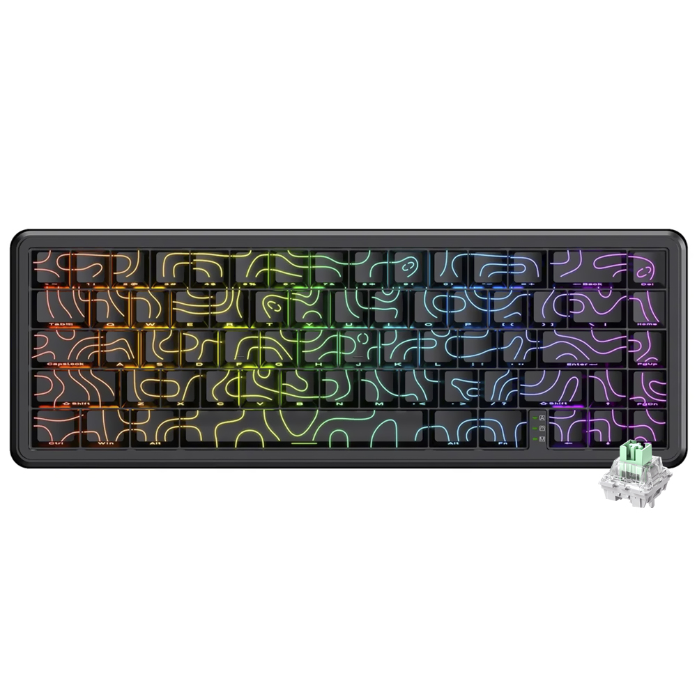 Teclado Gamer Magnético Onikuma G67 USB RGB Inglés Negro
