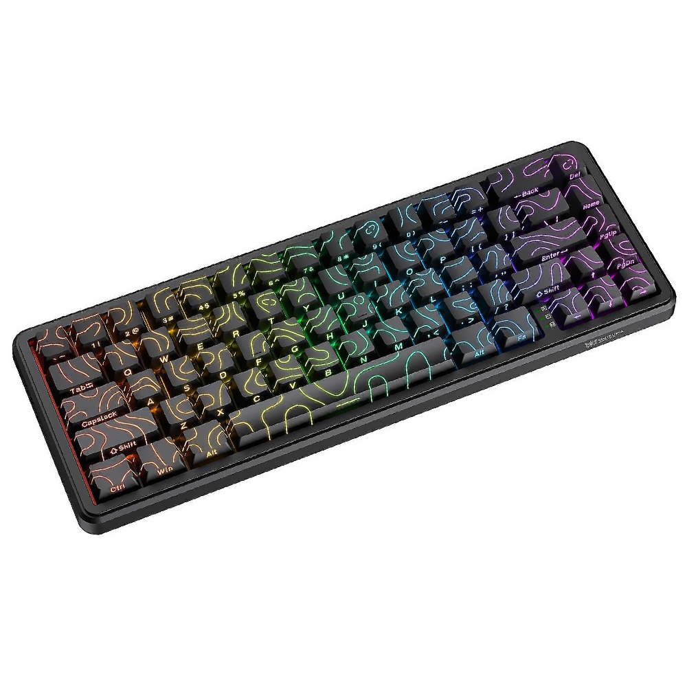 Teclado Gamer Magnético Onikuma G67 USB RGB Inglés Negro