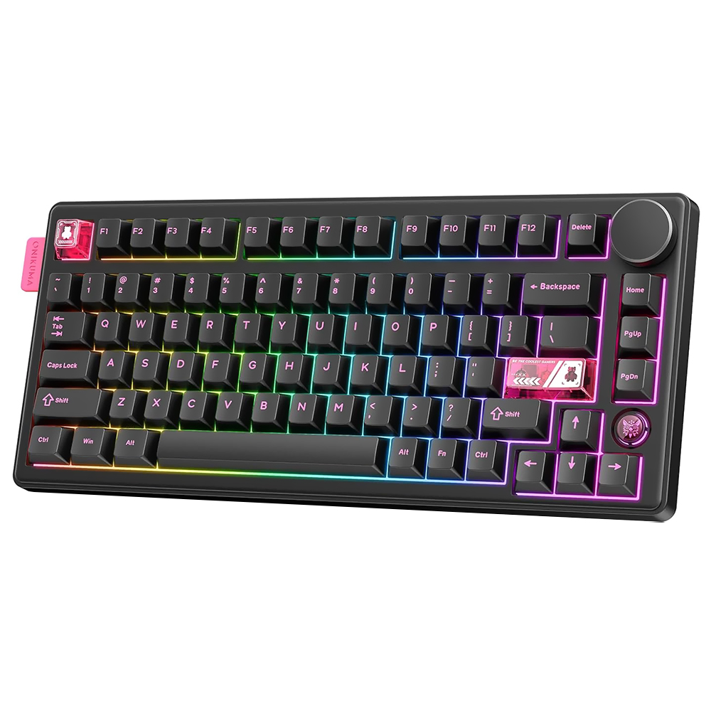 Teclado Gamer Mecánico Onikuma MT706 Wireless RGB Inglés Negro