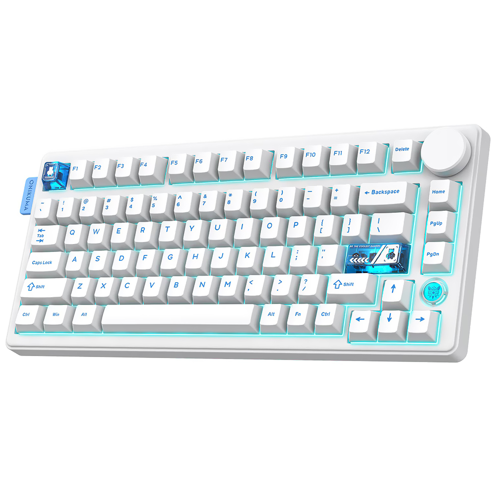 Teclado Gamer Mecánico Onikuma MT706 Wireless RGB Inglés Blanco