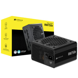 Fuente de Alimentación Corsair RM750E RME 750W ATX 3.1 Modular Cybenetics Platinum Bivolt - CP-9020295-NA