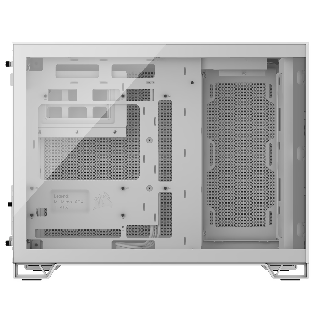 Gabinete Gamer Corsair CC-9011264-WW 2500 Series AirFlow Mid Tower Blanco