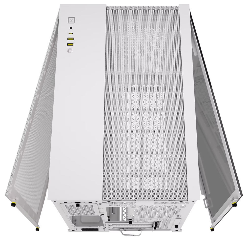 Gabinete Gamer Corsair CC-9011264-WW 2500 Series AirFlow Mid Tower Blanco