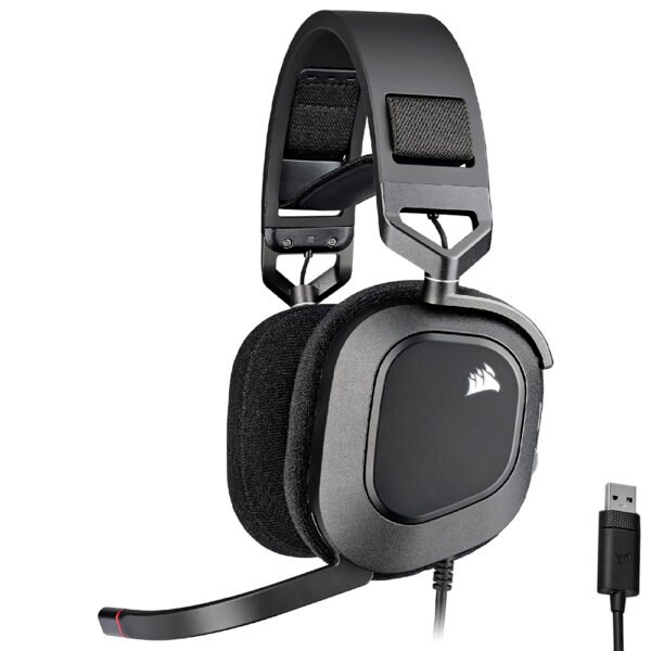 Auricular Gamer Corsair HS80 RGB  Con cable - Negro (CA-9011237-EU)