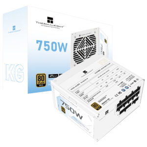 Fuente de Alimentación Thermalright TR-KG750-W 750W ATX 3.1 Modular 80 Plus Gold Bivolt Blanco