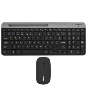 Teclado + Mouse Satellite AK-611G BT Wireless Portugués Negro