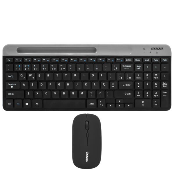 Teclado + Mouse Satellite AK-611G BT Wireless Portugués Negro