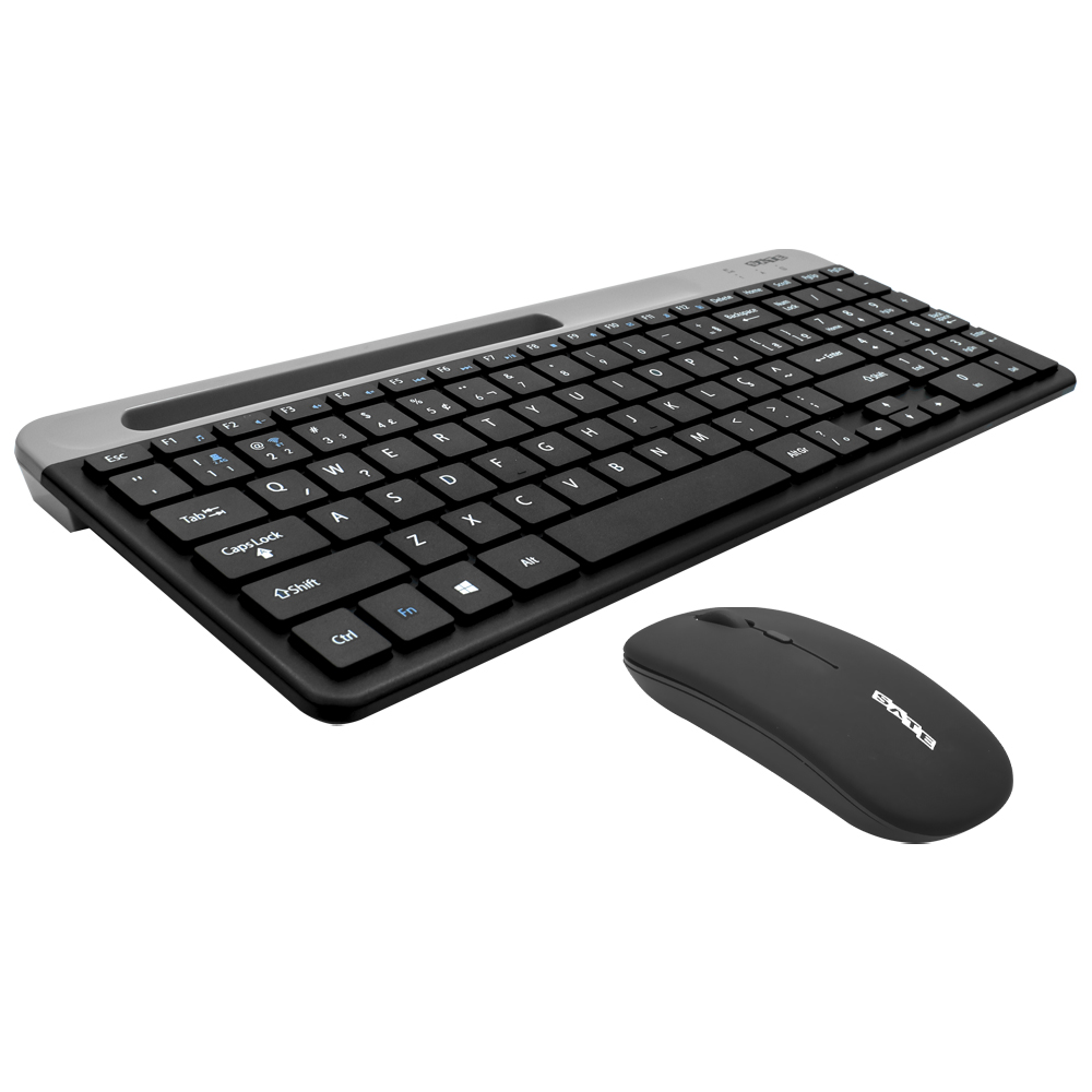Teclado + Mouse Satellite AK-611G BT Wireless Portugués Negro