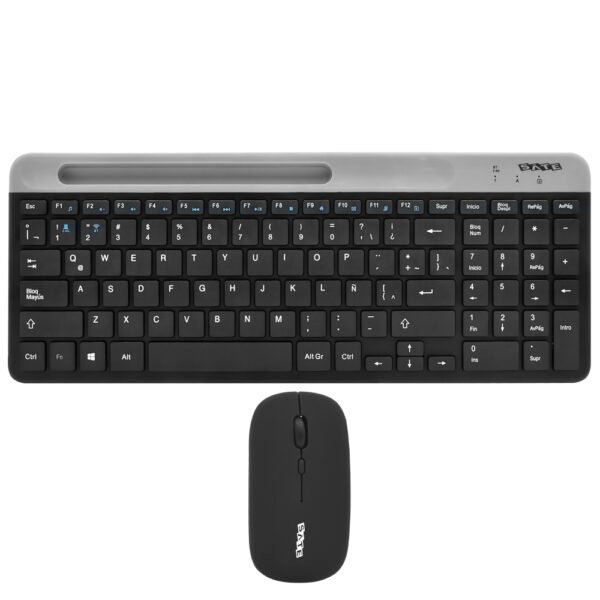 Teclado+mouse SATELLITE Ak-612G BT Wireless Español-Negro