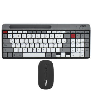 Teclado + Mouse Satellite AK-622G BT Wireless Español Gris Negro