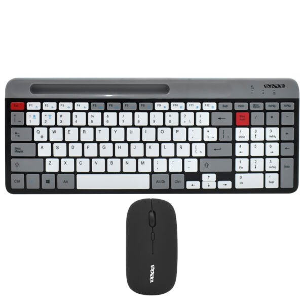 Teclado+mouse SATELLITE Ak-622G BT Wireless Español-Gris Negro
