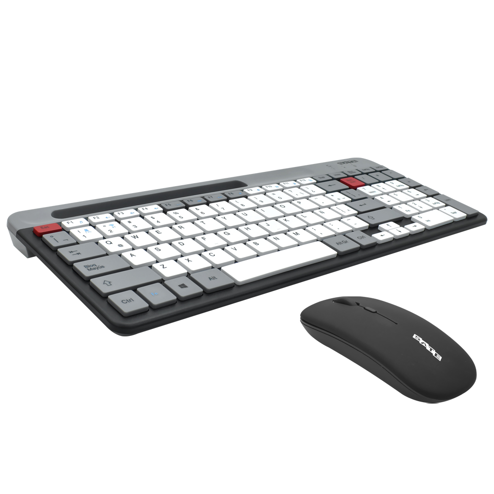 Teclado + Mouse Satellite AK-622G BT Wireless Español Gris Negro