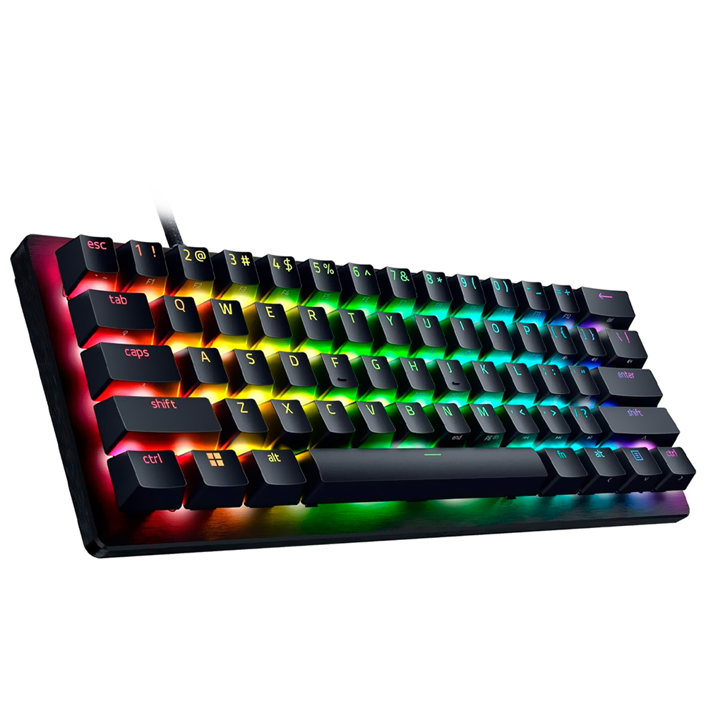 TECLADO GAMER USB RAZER HUNTSMAN V3 PRO MINI ANALOG OPTICAL RGB INGLES PRETO RZ03-04990200-R3U1