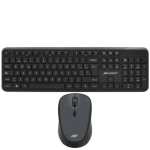 Teclado + Mouse Macrovip MV-MK300WB-SP Wireless Español Negro