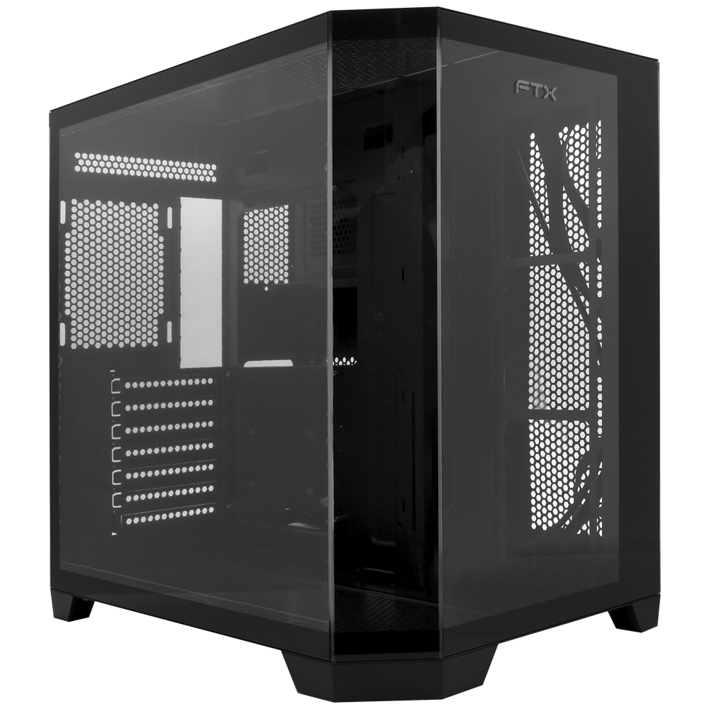 GABINETE GAMER FTX FTX-TANKBK VIDRO Negro - ATX M-ATX MINI-ITX