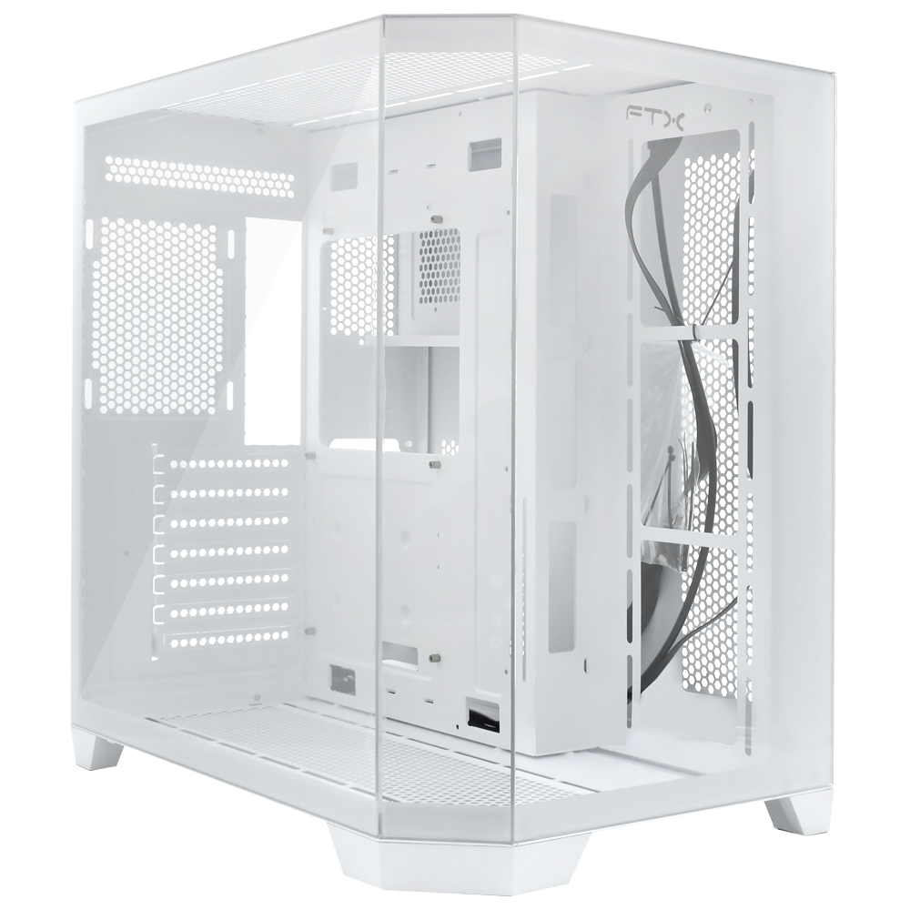 GABINETE GAMER FTX FTX-TANKWH VIDRO Blanco - ATX M-ATX MINI-ITX
