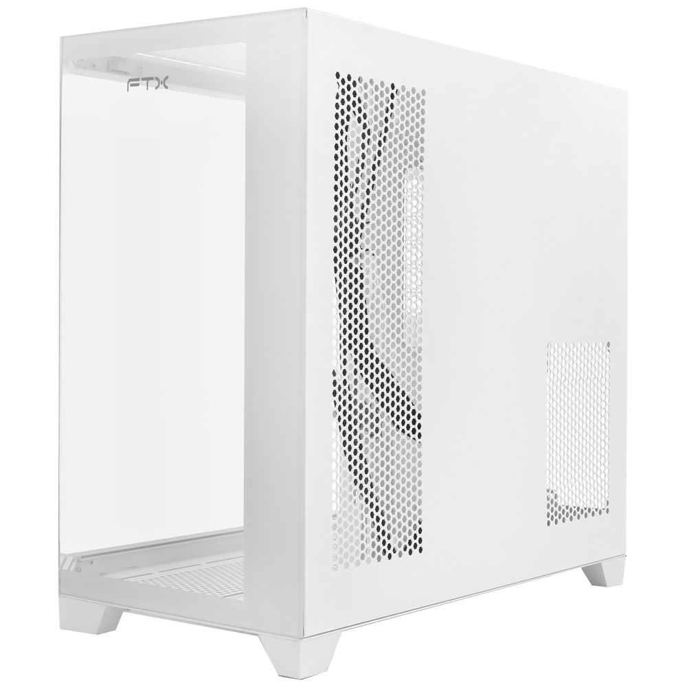 GABINETE GAMER FTX FTX-TANKWH VIDRO Blanco - ATX M-ATX MINI-ITX