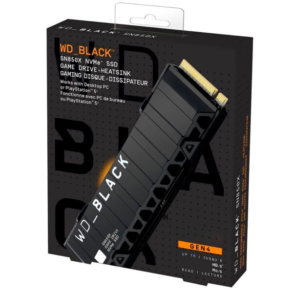 SSD Western Digital M.2 8TB Black SN850X NVMe - WDS800T2XHE