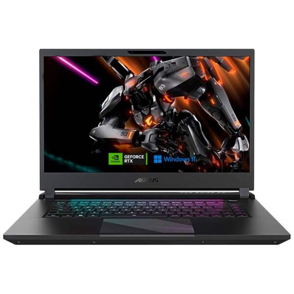 Notebook Gamer Gigabyte Aorus 15 9SF-E3BR754SH Intel Core I5 12500H Pantalla QHD 15.6" 16GB RAM 1Tb SSD Windows 11 Home GeForce RTX4070 8GB - Negro (Portugués)