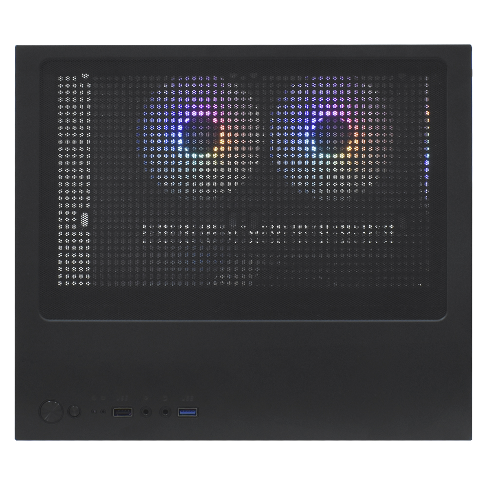 Gabinete Gamer Macrovip Max Aqua Series Mini Tower 5 Cooler RGB Negro(MV-TCXA325F5B)