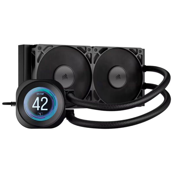 Refrigeración Líquida Corsair Nautilus 240 Rs LCD 240mm Negro (CW-9061031-WW)