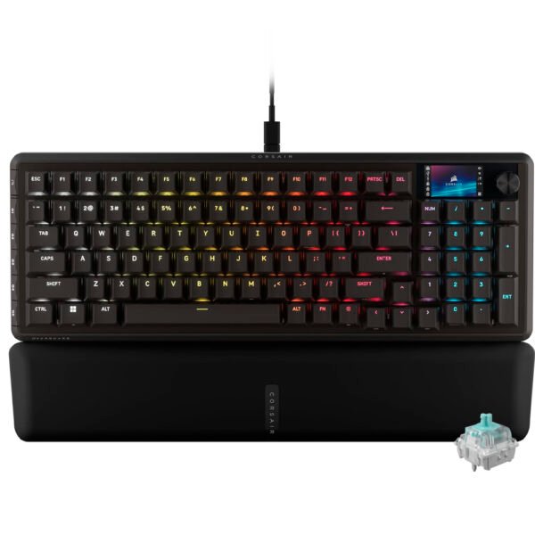 Teclado Gamer Mecánico CORSAIR Vanguard Pro 96 USB RGB Mgx Inglés-Negro (CH-91E911G-NA)