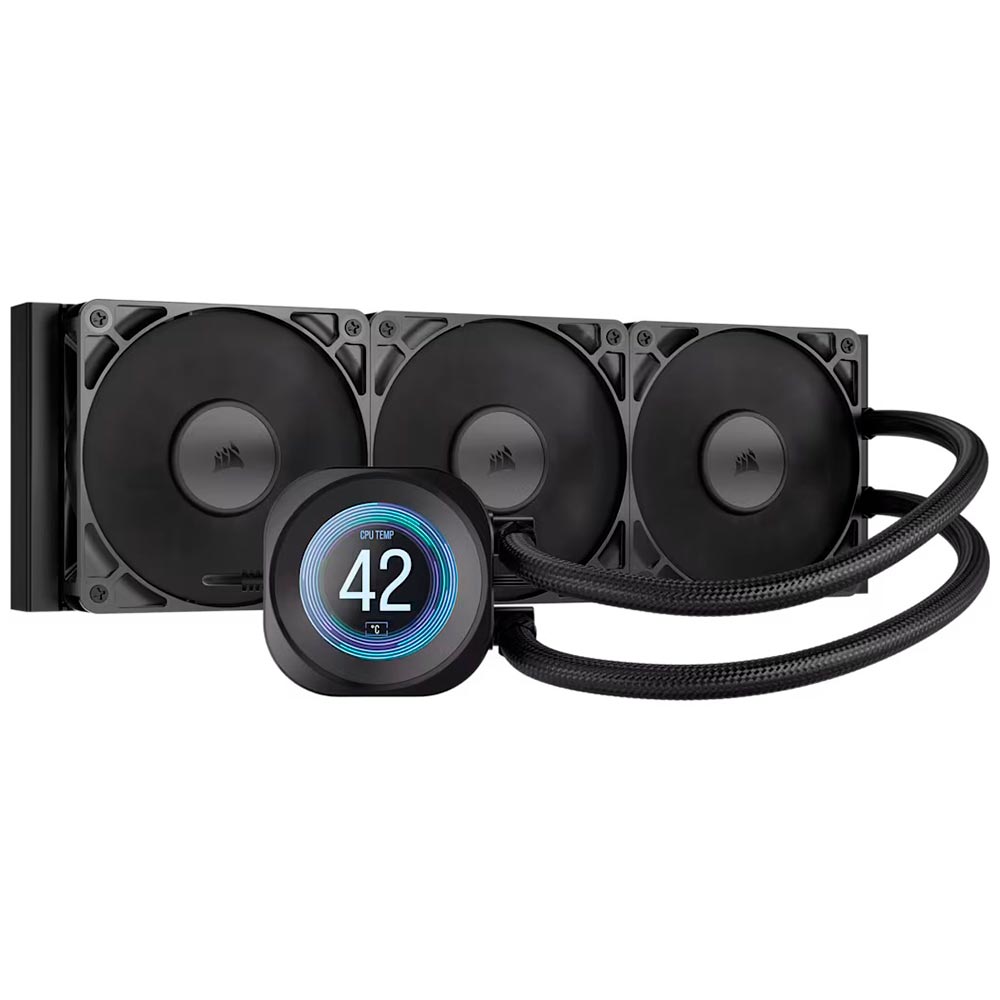 Refrigeración Liquida Corsair Nautilus 360 RS LCD 360MM - Negro (CW-9061033-WW)