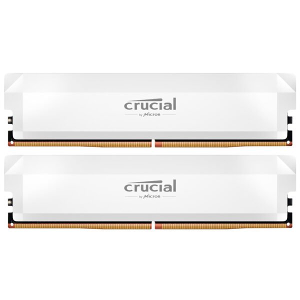 Memoria RAM Crucial Pro Series DDR5 32GB 6400MHZ Blanco (CP2K16G64C38U5W)