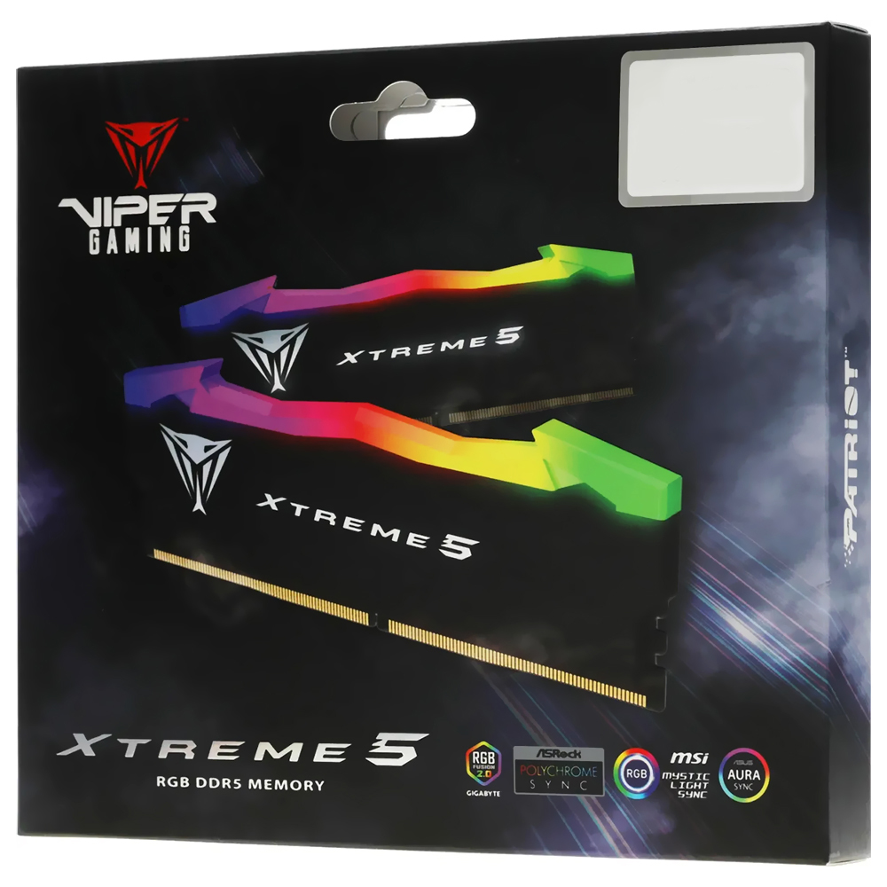 Memoria RAM Patriot Viper Xtreme 5 DDR5 48GB (2x24GB) 8000MHz Negro (PVXR548G80C38K)