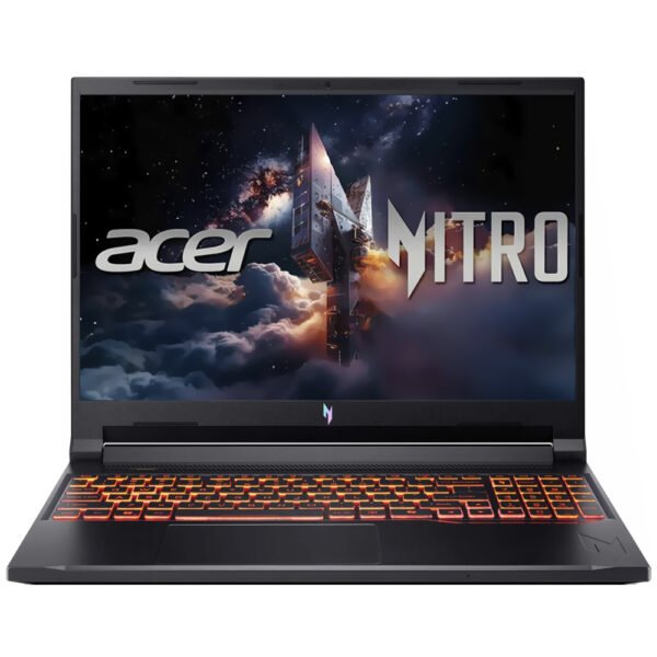 Notebook Gamer Acer Nitro V 16S ANV16S-71-71T5 Intel Core 7 240H Pantalla WUXGA 16" 32GB RAM 1Tb SSD Windows 11 Home GeForce RTX5060 8GB - Obsidiana Negro (Inglés)