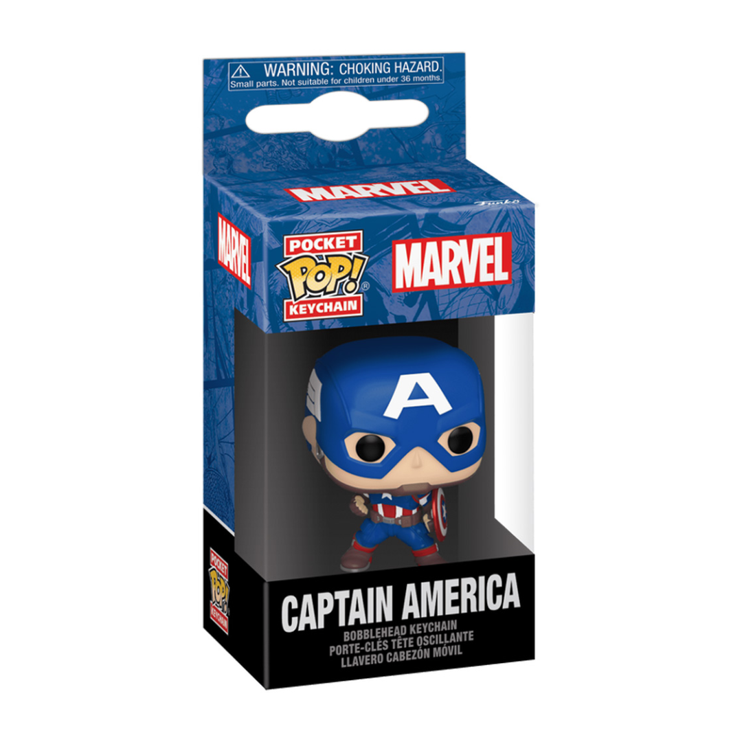 Llavero Funko Pocket Pop Keychain Marvel New Classics - Capitan America (82492)