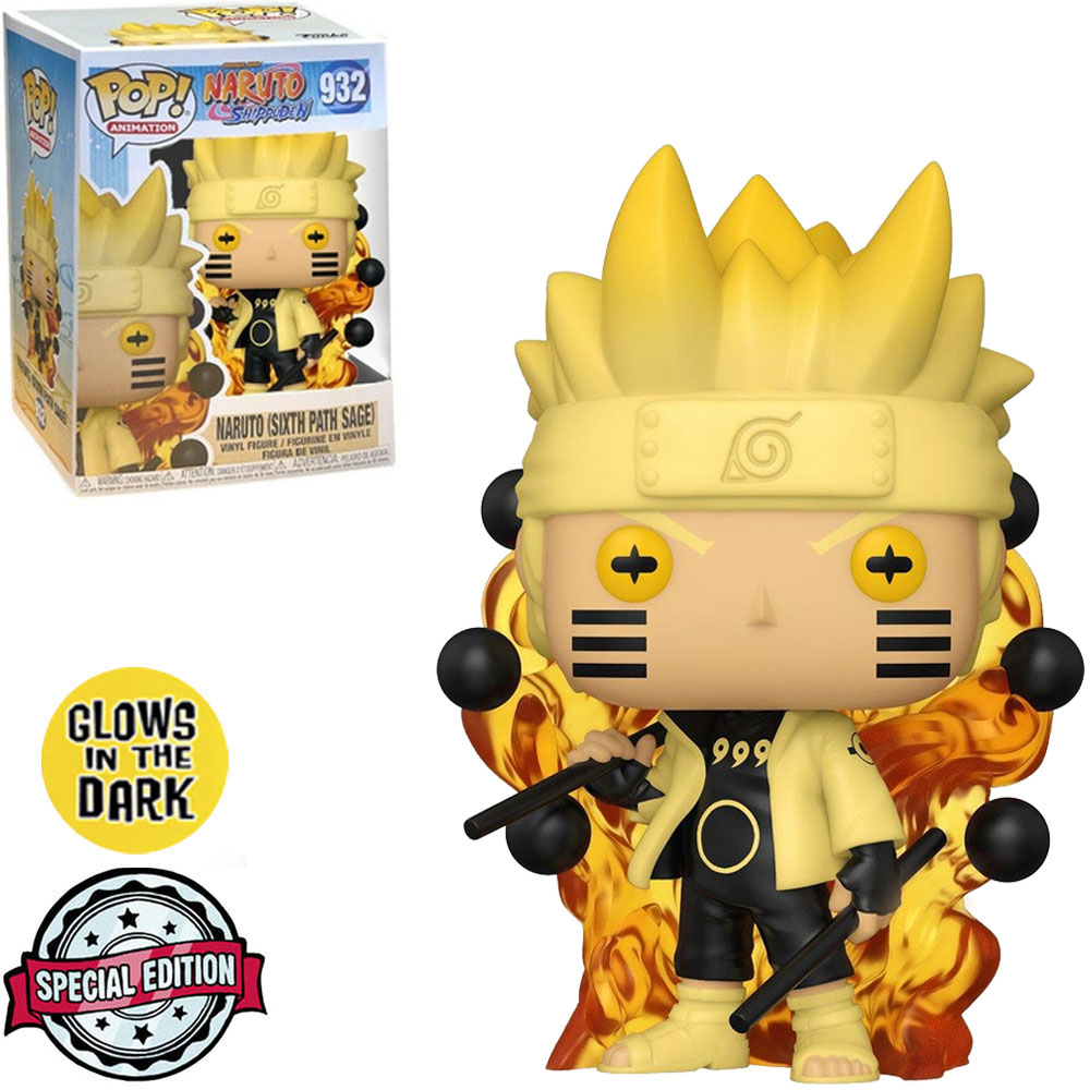 Funko Pop Naruto Shippuden Exclusive - Naruto 932 Glow (sixth Path Sage)