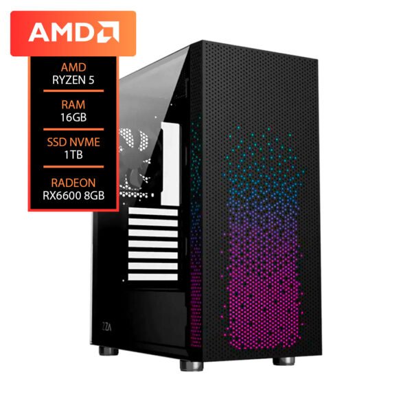 PC AMD Ryzen 5 5600G 16GB RAM RX6600 8GB SSD 1TB