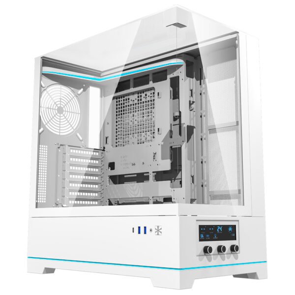 Gabinete Gamer Darkflash DY450 Pro Dy Series Land ATX Blanco