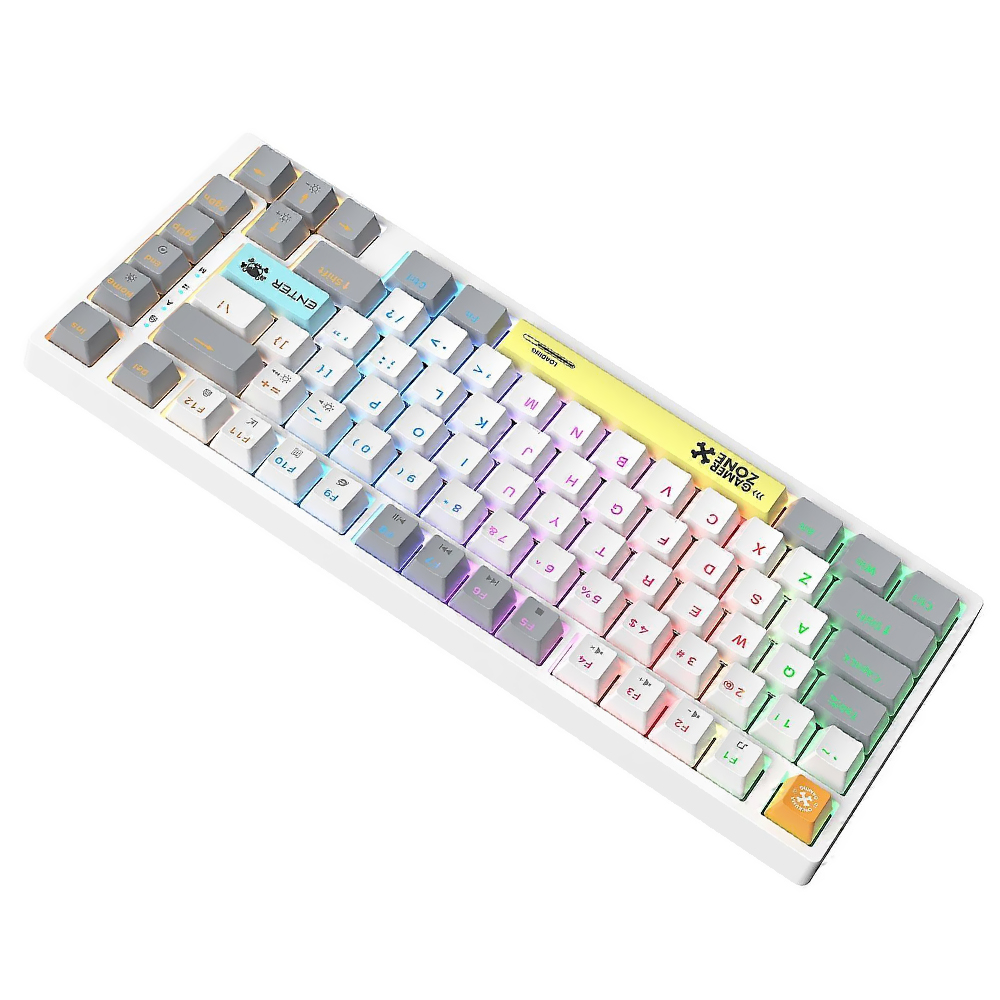 Teclado Gamer Mecánico Onikuma G58 USB RGB Tea Inglés Blanco