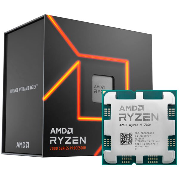 Procesador AMD RYZEN 9 7900 Socket AM5 3.7GHZ 76MB