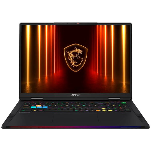 Notebook Gamer MSI Raider HX AI A2XWJG-416US Intel Core Ultra 9 285HX Pantalla QHD+ 18" 64GB de RAM 2TB SSD Win11Home GeForce RTX5090 24GB