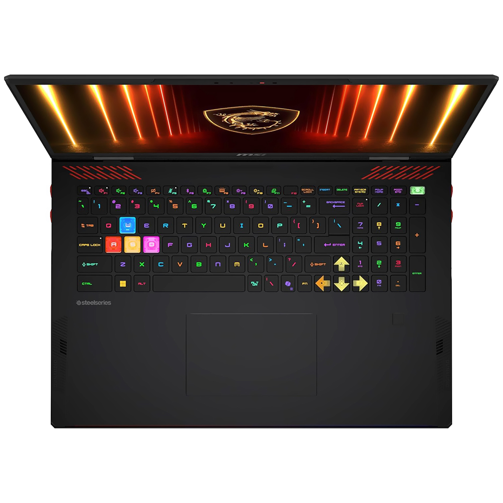 Notebook Gamer MSI Raider HX AI A2XWJG-416US Intel Core Ultra 9 285HX Pantalla QHD+ 18" 64GB de RAM 2TB SSD Win11Home GeForce RTX5090 24GB