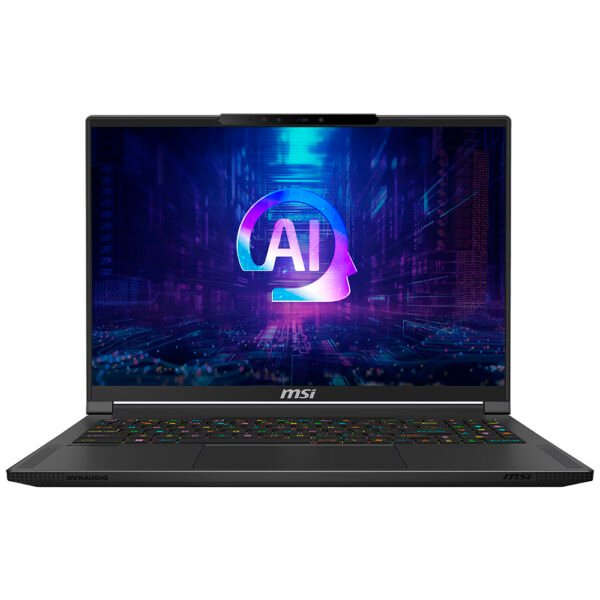 Notebook Gamer MSI Stealth 16 AI+ A3HWIG-073US AMD Ryzen AI 9 365 Pantalla QHD+ 16" 32GB de RAM 1TB SSD Win11Home GeForce RTX5080 16GB